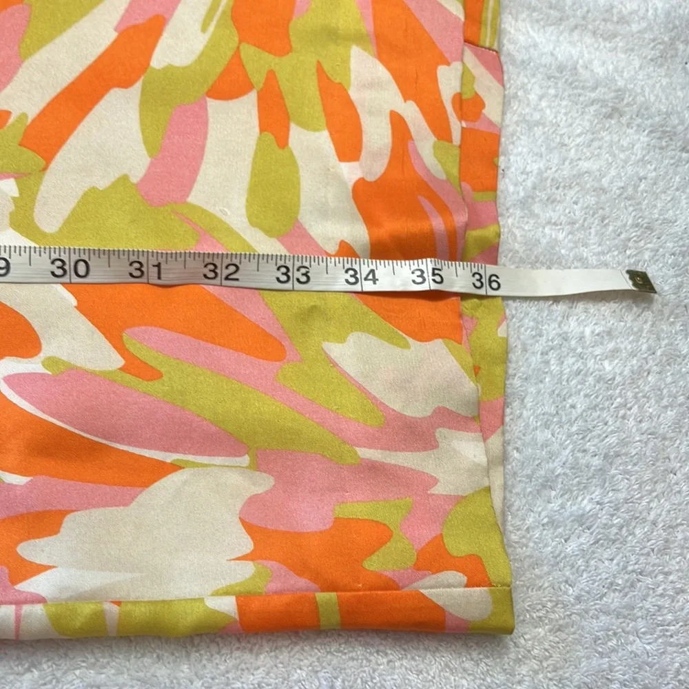 J Crew silk abstract print shift - Picture 7 of 8